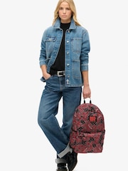 Superdry Vintage Paisley Black Printed Montana 100% Cotton Backpack - Image 8 of 8