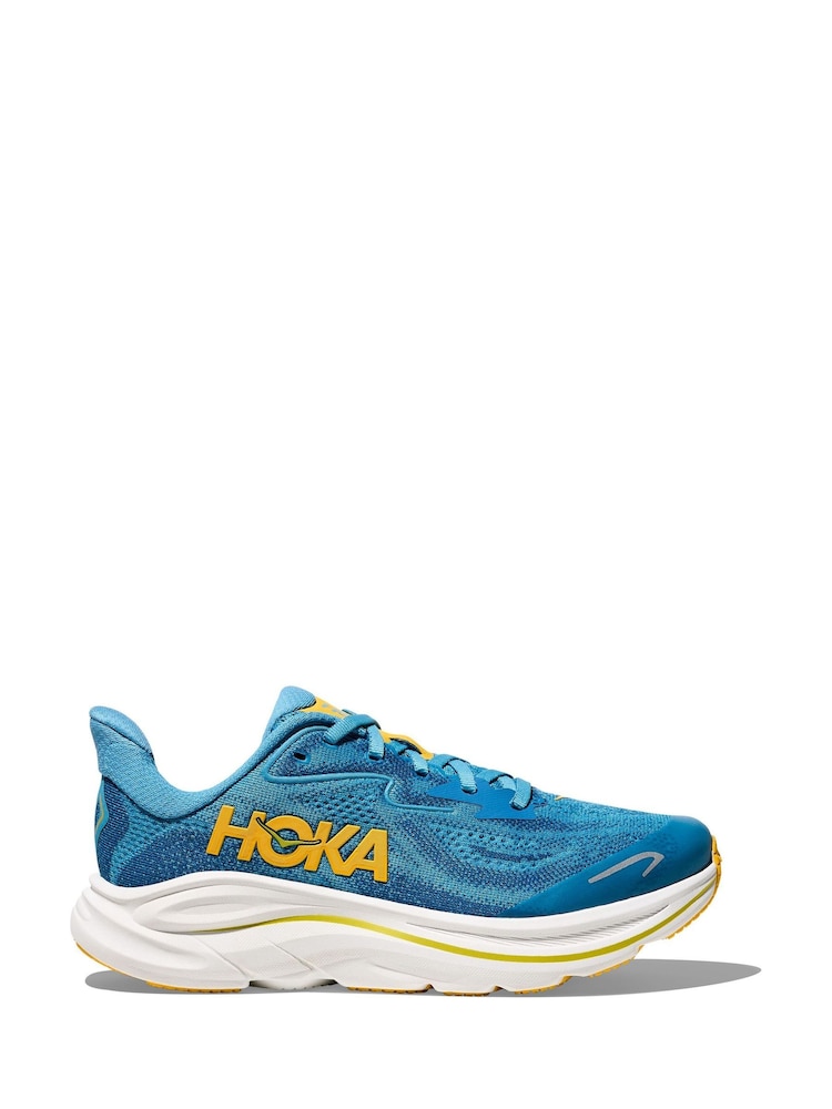 HOKA Blue Clifton 10 Youth Trainers - Image 1 of 6