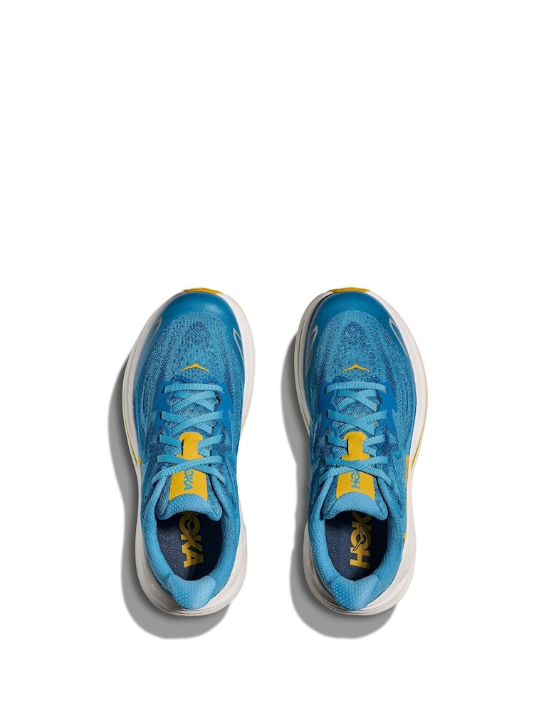 HOKA Blue Clifton 10 Youth Trainers - Image 2 of 6