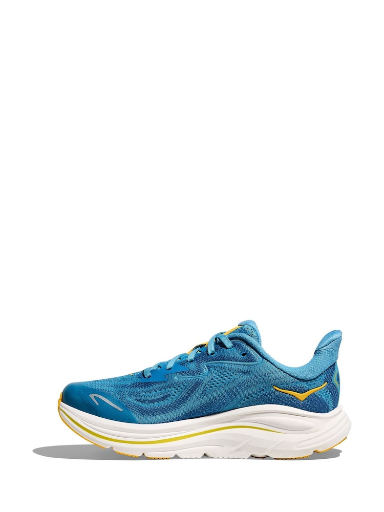 HOKA Blue Clifton 10 Youth Trainers - Image 6 of 6