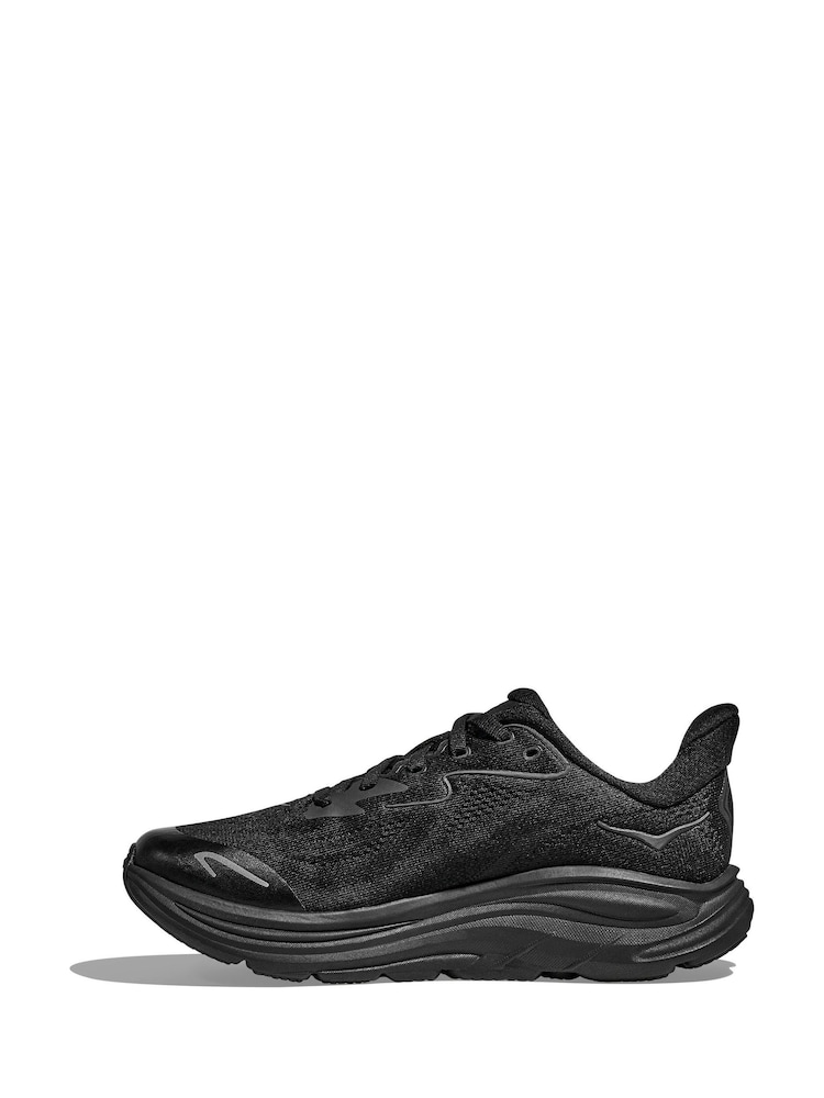 HOKA Black Clifton 10 Youth Trainers - Image 2 of 6