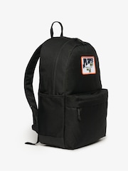 Superdry Vintage Black 100% Cotton Patched Montana Bag - Image 3 of 7