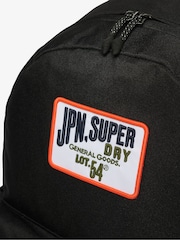 Superdry Vintage Black 100% Cotton Patched Montana Bag - Image 5 of 7