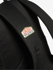 Superdry Vintage Black 100% Cotton Patched Montana Bag - Image 6 of 7