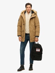 Superdry Vintage Black 100% Cotton Patched Montana Bag - Image 7 of 7
