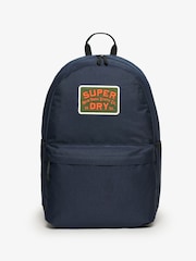 Superdry Navy 100% Cotton Patched Montana Bag - Image 2 of 8