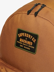 Superdry Denim Co Tobacco Brown 100% Cotton Patched Montana Bag - Image 5 of 7