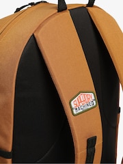 Superdry Denim Co Tobacco Brown 100% Cotton Patched Montana Bag - Image 6 of 7