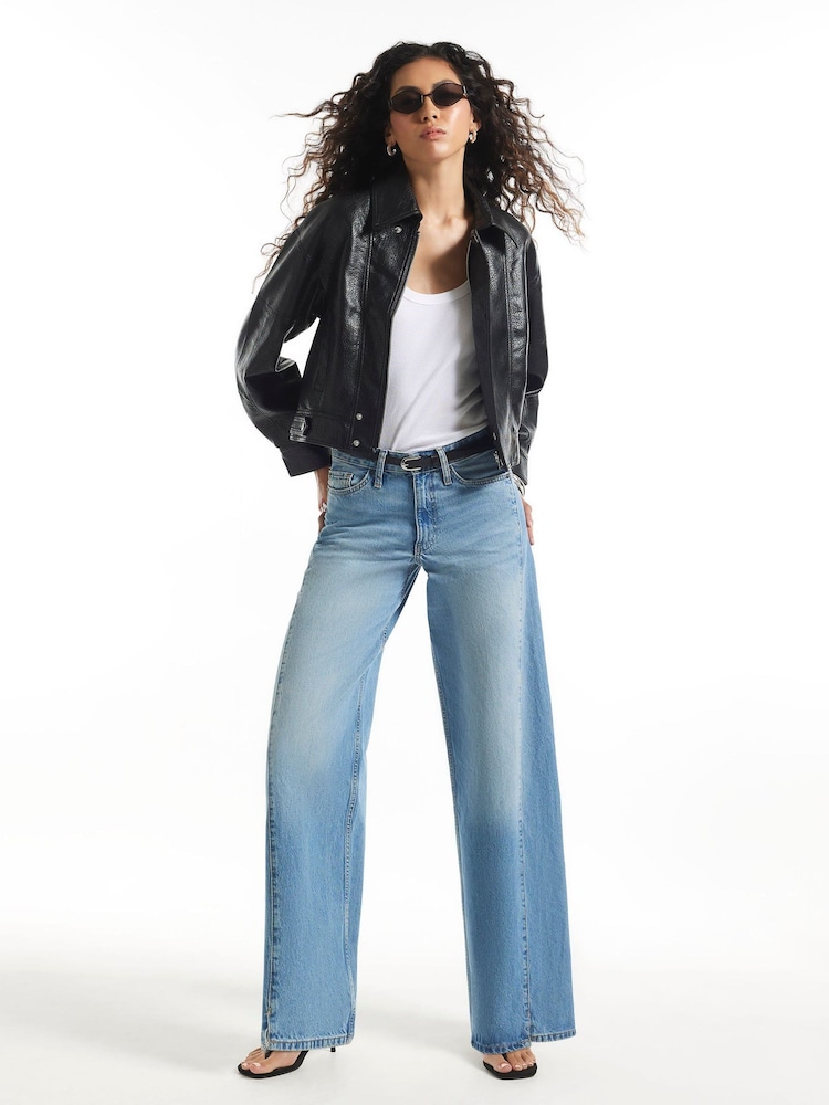 River Island Faux Leather Zip Through Jacket - Imagen 4 de 4 River Island Faux Leather Zip Through Jacket - Imagen 4 de 4
