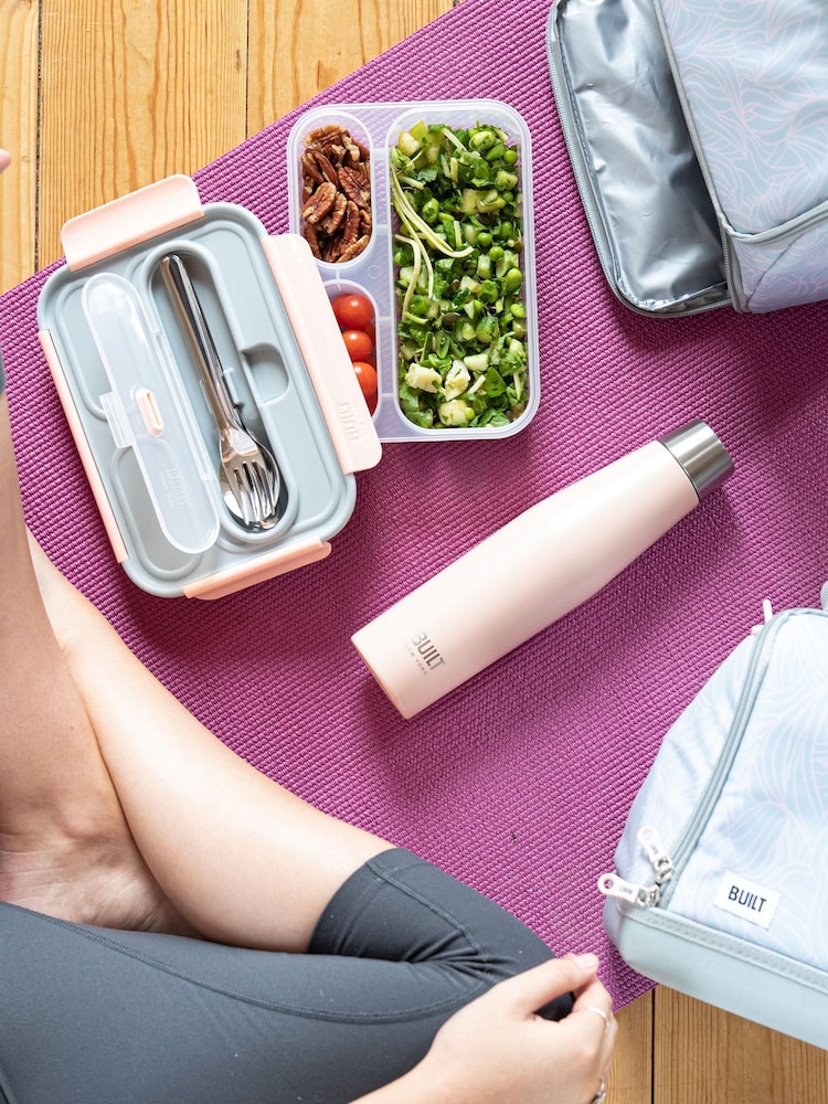 BUILT Pink Mindful Bento Box With Utensils - Image 3 of 3