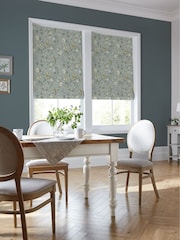 Laura Ashley Jade Green Summer Palace Made to Measure Roman 100% Cotton Blinds - Image 5 of 5