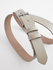 Taupe Beige Leather Belt - Image 3 of 3