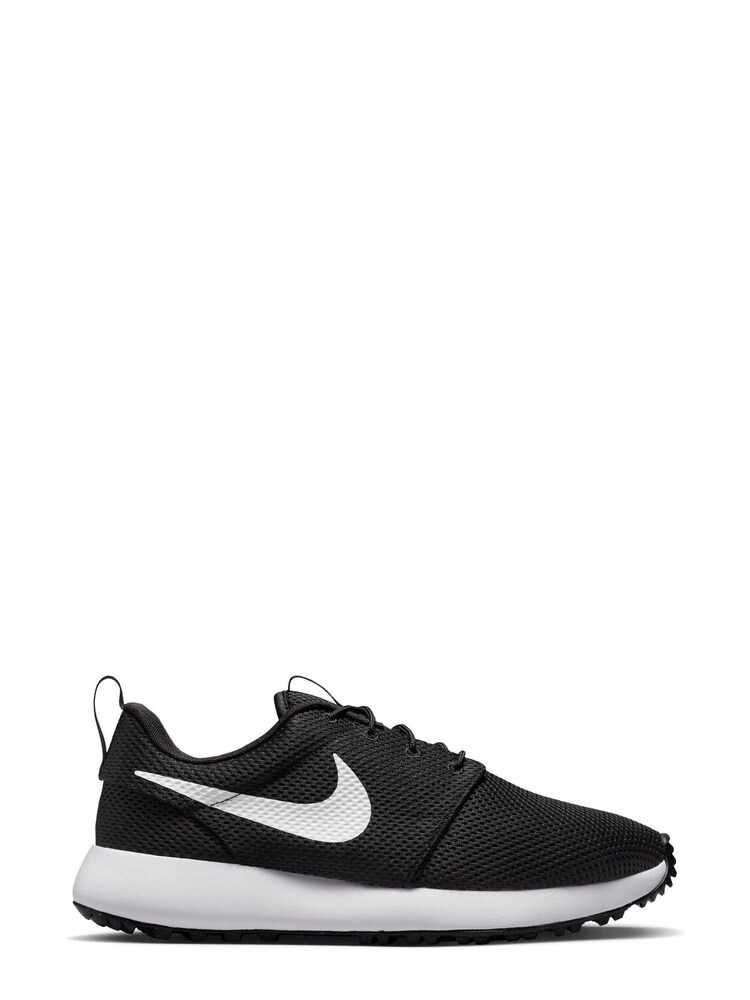 Nike Black/White Roshe Run Golf Trainers - Image 1 of 10
