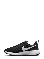 Nike Black/White Roshe Run Golf Trainers - Image 2 of 10