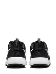 Nike Black/White Roshe Run Golf Trainers - Image 3 of 10