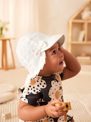 Blanco - Sombrero estilo legionario para bebé (0 meses a 2 años) - Imagen 2 de 4