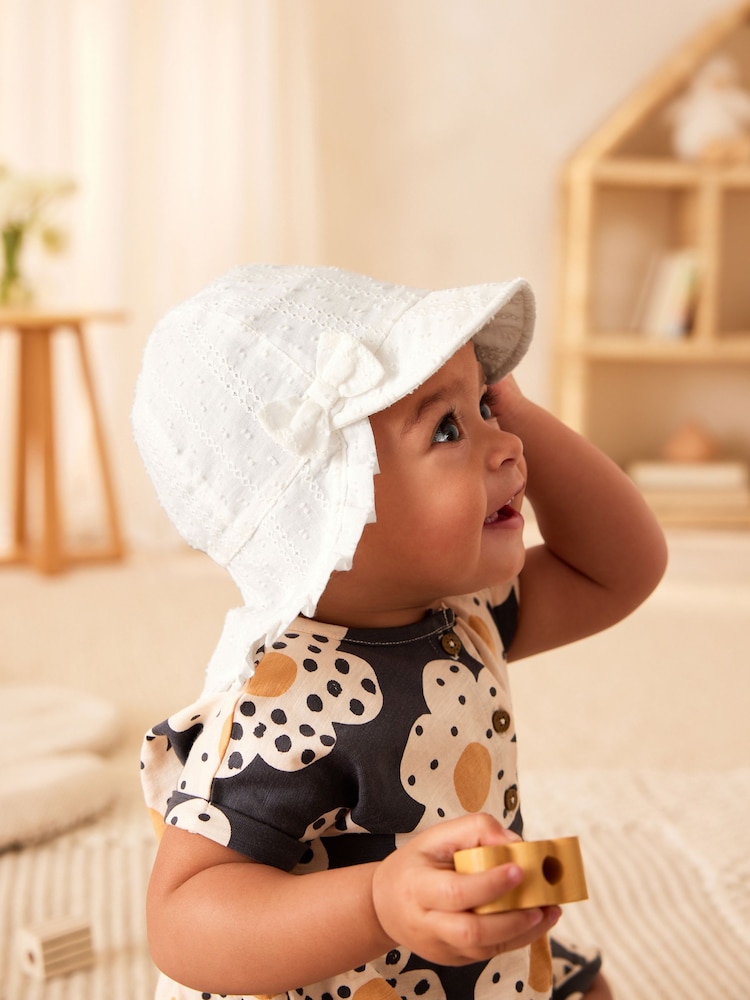 Blanco - Sombrero estilo legionario para bebé (0 meses a 2 años) - Imagen 2 de 4