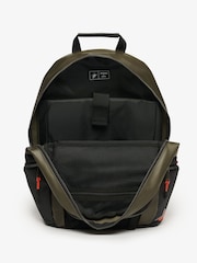 Superdry Olive Green 100% Cotton Tarp Emb Rucksack - Image 4 of 5