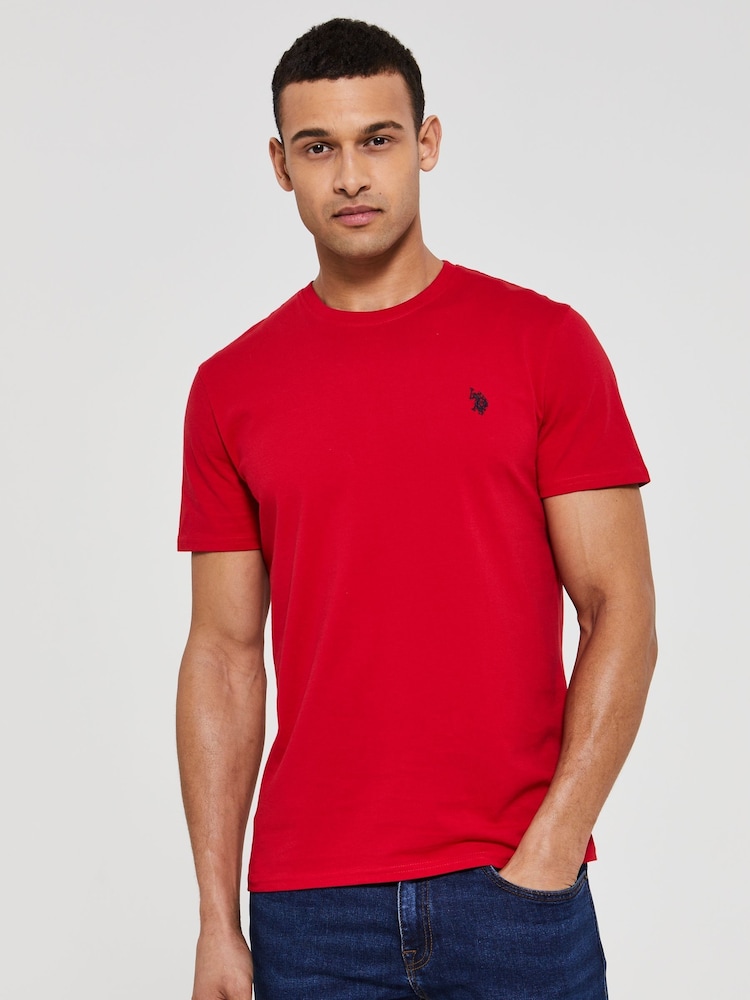 U.S. Polo Assn. Tango Red 100% Cotton Jersey T-Shirt - Image 1 of 5