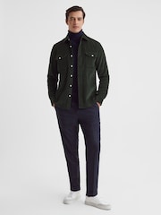 Reiss Emerald Bonucci Corduroy Twin Pocket Overshirt - Image 3 of 5