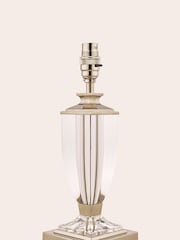 Laura Ashley Chrome Carson Crystal Table Small Lamp Base - Image 4 of 5
