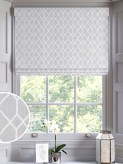 Silver Grey Earle Made To Measure Roman Blinds - Image 1 of 6