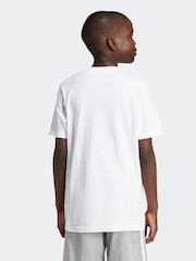 adidas White Kids Sportswear 100% Cotton Camo Linear Graphic T-Shirt - Image 3 of 12