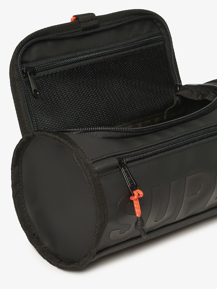 Superdry Black Tarp Wash 100% Cotton Bag - Image 5 of 5