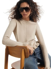 River Island Cream Frill Trim Jumper - Image 3 of 4