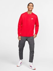 Nike University Red Club Crew Sweatshirt - Image 3 of 10