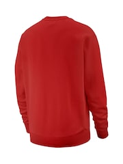 Nike University Red Club Crew Sweatshirt - Image 9 of 10