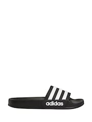 Negro - Chanclas juveniles Adilette de Adidas - Imagen 1 de 8