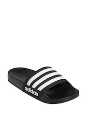 Negro - Chanclas juveniles Adilette de Adidas - Imagen 3 de 8