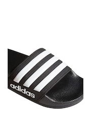 Negro - Chanclas juveniles Adilette de Adidas - Imagen 7 de 8