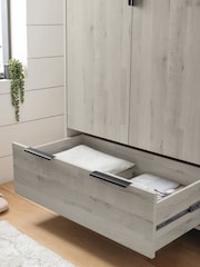 Grey Bronx Oak Effect Triple, 2 Drawers Wardrobe - Image 5 of 11