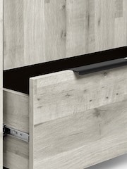 Grey Bronx Oak Effect Triple, 2 Drawers Wardrobe - Image 9 of 11