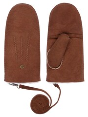 EMU Australia Brown Premium Sheepskin Mittens - Image 3 of 3