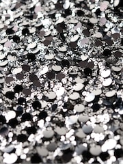 Superdry Silver Sequin Sequin T-Shirt Mini Dress - Image 5 of 5