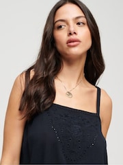 Superdry Blue Embroidered Cami Top - Image 3 of 5