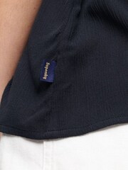 Superdry Blue Embroidered Cami Top - Image 4 of 5