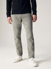 Green Sage Regular Fit Overdyed Denim Jeans - Image 1 of 12