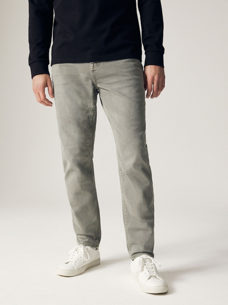 Green Sage Regular Fit Overdyed Denim Jeans - Image 1 of 12
