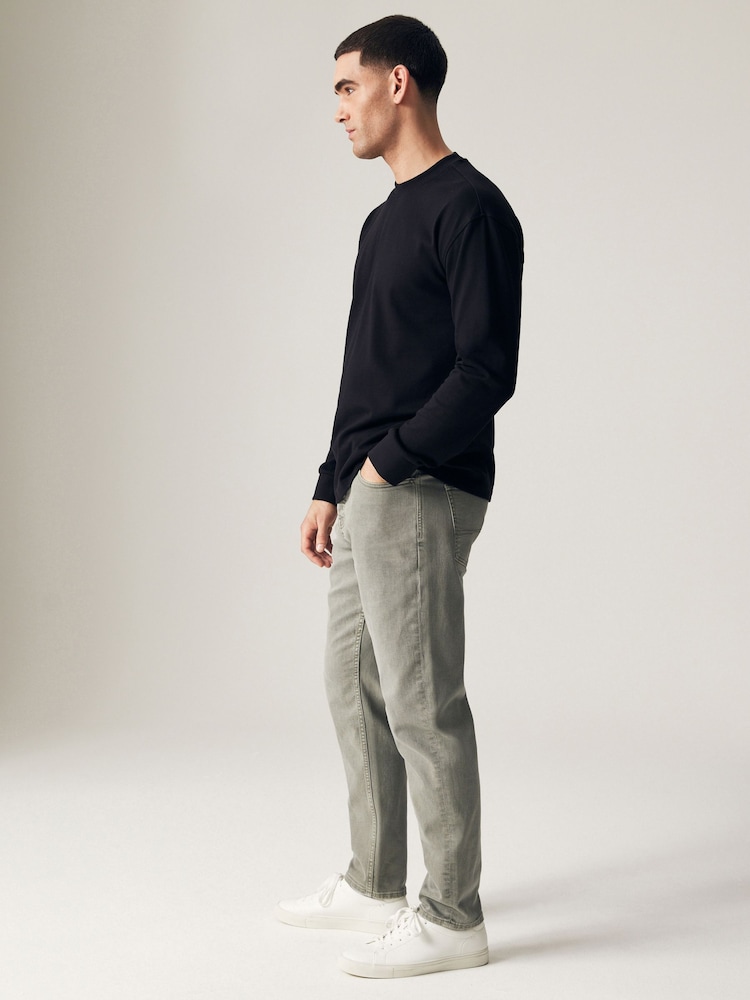 Green Sage Regular Fit Overdyed Denim Jeans - Image 2 of 12
