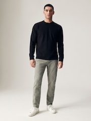 Green Sage Regular Fit Overdyed Denim Jeans - Image 3 of 12
