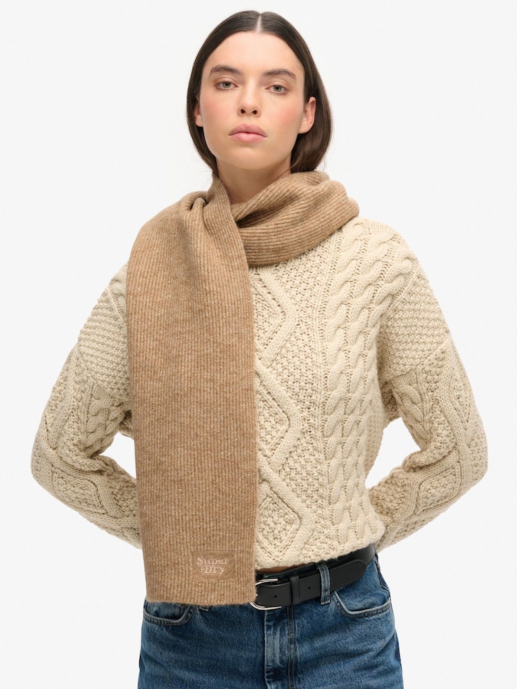 Superdry Мягкий трикотаж в рубчик шарф - Image 1 of 3