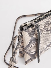Snake Print Leather Cross-Body Bag - Image 7 of 9