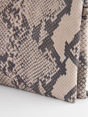 Snake Print Leather Cross-Body Bag - Image 9 of 9