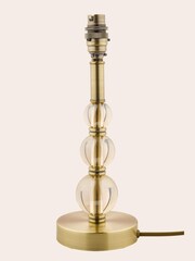Laura Ashley Antique Brass Selby Glass Ball Table Lamp Base - Image 5 of 6
