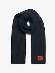Superdry Eclipse Navy Workwear Knitted Scarf - Image 1 of 3