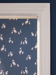 Blue Ready Made Blackout Bathroom Roller Blind Puffin Print - Image 4 of 6